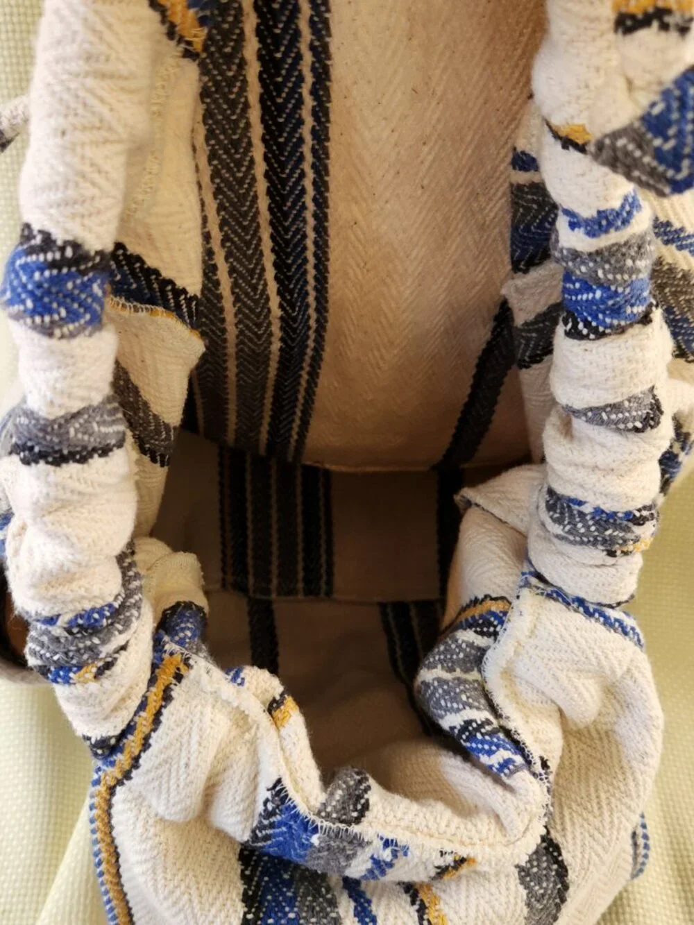 Original Senor Lopez Baja Backpack Striped Mexican Hippie Boho Beach Bag Recycle - Picture 8 of 14